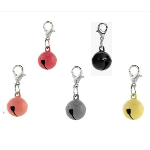 20 Pcs Pet Bells for Dog Cat Collar, Metal Round Collar Charms Loud Crisp Sound with Clasps, Kitten Small Animal Pendant Accessories, Christmas Decoration Jingle Bell