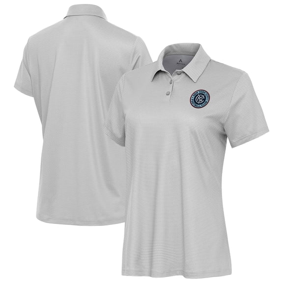 Women's Antigua White/Gray New York City FC Rings Polo