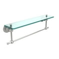 thumbnail image 4 of Astor Place 22-in  Glass Vanity Shelf  with Integrated Towel Bar in Antique Pewter, 4 of 5