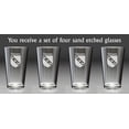thumbnail image 2 of Dawson Irish Coat of Arms Pint Glasses - Set of 4 (Sand Etched), 2 of 2