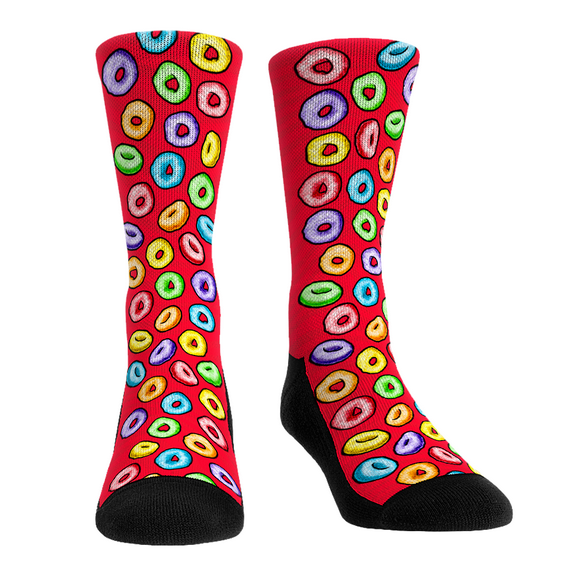Rock Em Food - Fruity Hoops All Over Socks (L-XL)