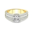 thumbnail image 3 of 2 Carat IGI Certified Cushion Shape Lab Grown Diamond Engagement Ring | 14K Yellow Gold | Idris Secret Halo Lab Diamond Ring | FG-VS1-VS2 Quality Friendly Diamonds, 3 of 5