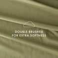 thumbnail image 6 of Noble Linens 4 Piece Sage Chevron Embossed Bed Sheet Set, King, 6 of 11