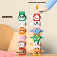 thumbnail image 5 of Happy Press Puzzle Toy, ABS Material Linkage Puzzle, Cute Animal Stacking Game, Fun Brain Teaser Toy, Stress Relief Puzzle Plaything, Educational Gift For Kids, 5 of 6