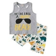 thumbnail image 1 of Xingqing Ensemble 2 Pcs pour Garçons Tout-Petits Col Rond Débardeur Imprimé Shorts en Coton, 1 of 9
