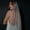White, variant on 1 Tier Glitter Bride Wedding Veil Fingertip Bachelorette Party Veil Sparking Bridal Veil for Women and Girls (Champagne)