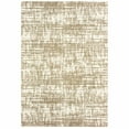 thumbnail image 1 of homeroots home decor 388858 5’x8’ Ivory and Gray Abstract Strokes Area Rug, 1 of 1
