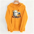 thumbnail image 5 of PNTUTB Halloween Women's Sweatshirt Long Sleeve Hoodie Drawstring Pullover Cute Print Fall Winter Casual Comfort Trendy Versatile Top with Pocket, 5 of 7