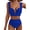 Dark Blue, variant on Women Swimsuits Bikinis Sets Bathing Suits 2 Piece Sets High Waisted Bikini Swimming Suits Cut Out Vacation Outfits Black 2XL