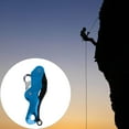thumbnail image 3 of Outdoor Rock Climbing Descender Self Braking Rappelling Gear for Downhill Blue, 3 of 9