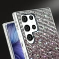 thumbnail image 6 of Compatible with Galaxy S23 Ultra Bling Case Cute Glitter Diamond for Women Girls Rhinestone Sparkle Shiny Crystal Bumper Luxury Protective Cover 3D Handmade Case for Galaxy S23 Ultra Purple, 6 of 7
