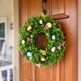 thumbnail image 4 of Nkmbld Easter Wreaths for Front Door, Easter Wreath with Colored Eggs and Butterflies Spring Assorted Tree Decorations Colorful Indoor Outdoor Home Decor Patio Porch, 4 of 5