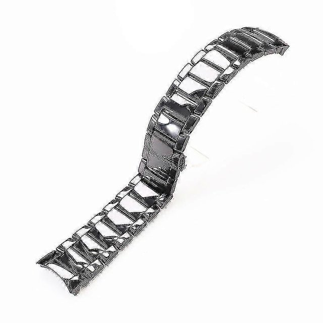 Fit Compatible Armani Watch Strap Ar1474 Ar1452 Ar1451 Men Women Black White 22mm 24mm Ceramic Watch Strap Bracelet Band Belt Replace-9192339876218 22mm Middle matte