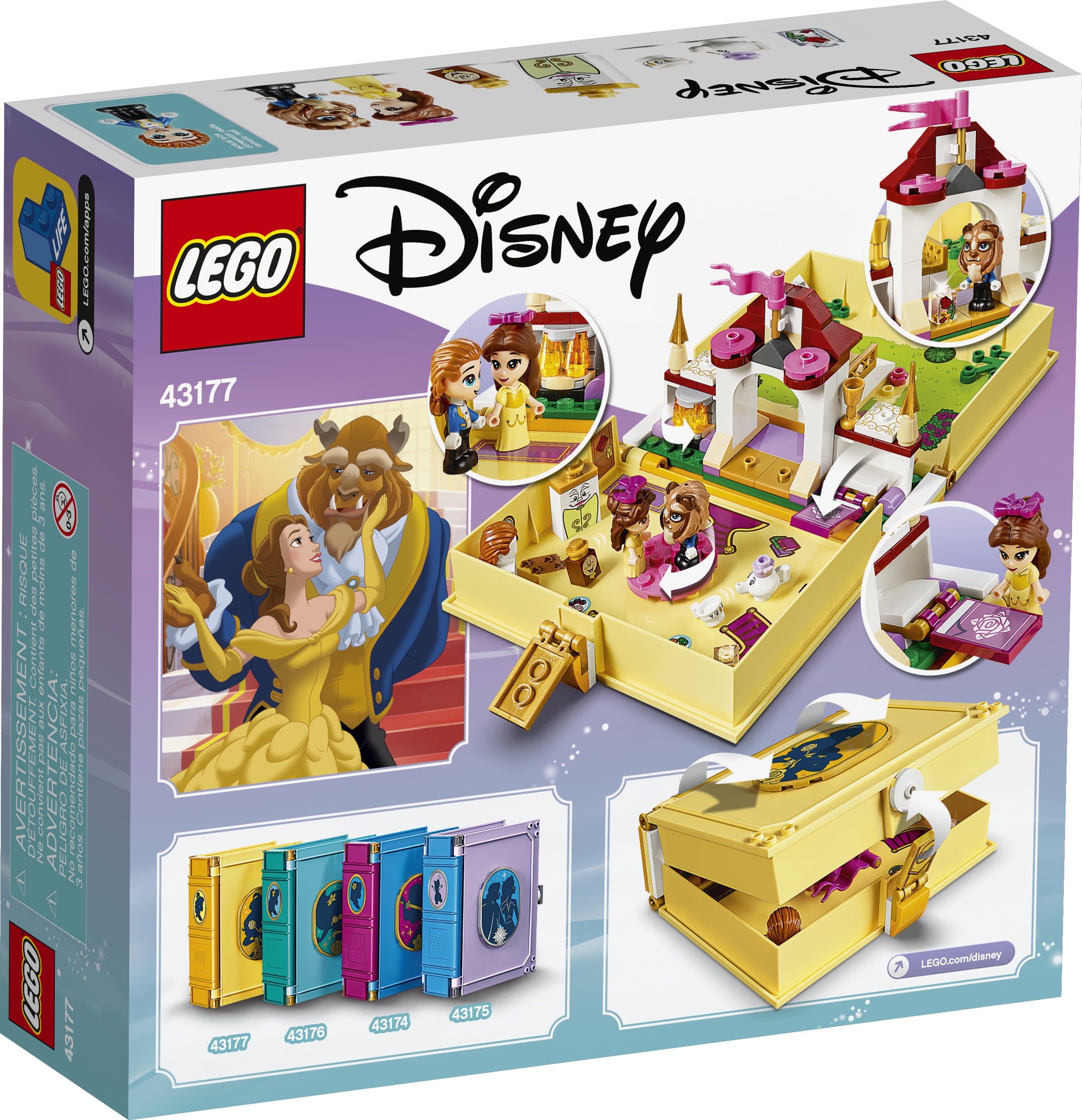 ingen Indirekte blæk LEGO Disney Belle's Storybook Adventures 43177 Building Kit Toy (111  Pieces) - Walmart.com
