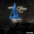 thumbnail image 4 of Craftnamesign Boat Beach Neon Sign, Landscape LED Sign, Bedroom Decor, 4 of 4