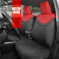 thumbnail image 3 of Motor Trend Premium LuxeSport Red Car Seat Covers for Front Seats – Luxury Sport Design with Breathable Mesh Seat & Faux Leather Headrest, Universal Fit Seat Covers for Car Truck Van SUV, 3 of 7