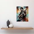 thumbnail image 2 of Country Music Colourful Oil Painting Musician Playing Guitar Portrait Unframed Wall Art Print Poster Home Decor Premium, 2 of 5