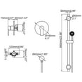 thumbnail image 5 of Slide Bar Shower Faucet Set, Shower Combo Set with Rough-in Valve, 5 of 5