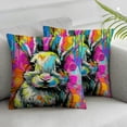 thumbnail image 3 of nygtbtfer Animals Throw Pillow Covers Decorative Set of 2 Portrait Pillow Cases Modern Square Pillowcases Cute Throw Cushion Case for Bed Car Living Room White, 3 of 7