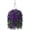 Dark Purple, variant on Artificial Faux Hanging Flowers Basket for Spring Outdoor Porch Decoration, Fake Silk Colorful Morning Glory Eucalyptus in Planter UV Resistant Look Real for Home Balcony Yard(Red Purple)