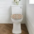 thumbnail image 2 of ZUXONGSY Chicken Flower Toilet Lid Dust Cover Toilet Protective Cover with Stretch Edges Decorative Round Elongated Toilet Lid Covers Suitable for All People Bathroom Decor, 2 of 6