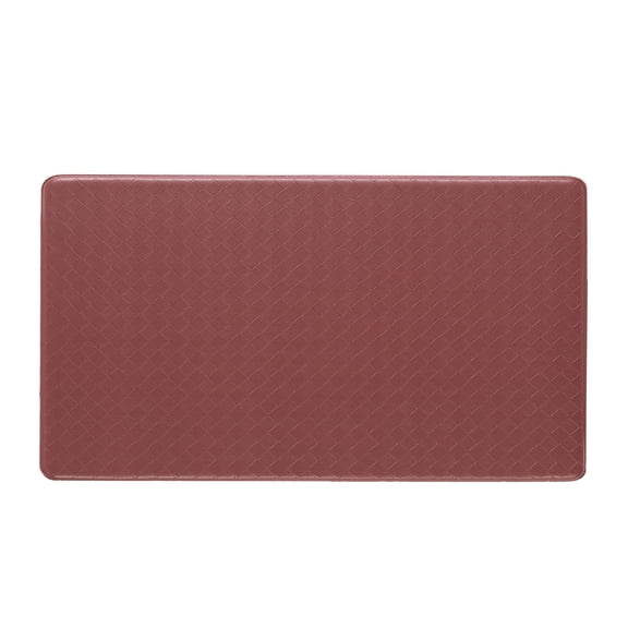Anti-Fatigue Kitchen Mat, Red, Playa Basketweave by Chef Gear, 17.5 in. x 48 in.