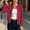 Red women fall bomber jacket a1, variant on RRJ Women's Fall Zip Up Bomber Jackets Long Sleeve Open Front Casual Solid Outerwear, Pink S