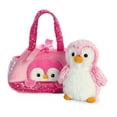 thumbnail image 4 of Aurora - Small Pink Fancy Pals - 7" PomPom Penguin - Fashionable Stuffed Animal, 4 of 4