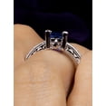 thumbnail image 4 of 2.65 Ct New Emerald Cut Blue Sapphire Gemstone & Natural Diamond Bridal Ring for Ladies Solid 18K White Gold Size 3.5 by Diamond-Capitals, 4 of 8