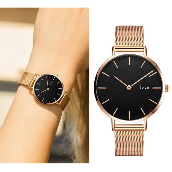 Lvyin Ceramic Watch Waterproof Casual Couple Watch Precision Watch AL8654L