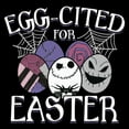 thumbnail image 2 of Men's The Nightmare Before Christmas Egg-Cited for Easter  Sweatshirt Black 2X Large, 2 of 4