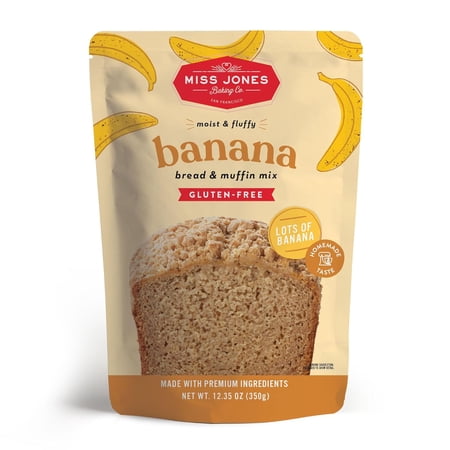 Miss Jones Baki – Bread Muffin Mix Banana – 12.35 Oz Case of 6
