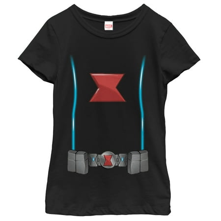 Marvel Girls' Black Widow Costume T-Shirt