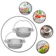 thumbnail image 6 of Kitchen Sink Strainer, 2Pcs Sink Strainer Basket with Handle, 4.5" Diameter, Stainless Steel, Rust Free and Dishwasher Safe, 6 of 12