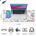 thumbnail image 5 of Long Mouse Pads for Desk,Colorful Fantasy Food Elements Pattern Desk Mats on Top Of Desks, Desk Mouse Pad Extra Large with 3mm Non-Slip Base and Stitched Edge for Gaming,Office,Work,Home 31.5"x11.8", 5 of 6