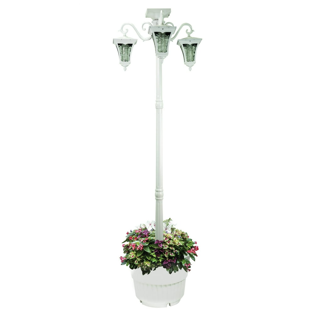 SunRay Vittoria Solar Lamp Post and Planter