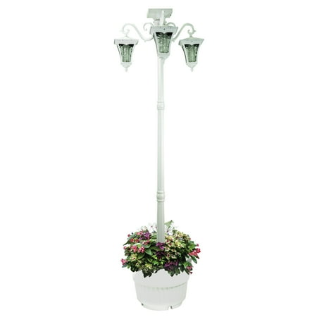 SunRay Vittoria Solar Lamp Post and Planter