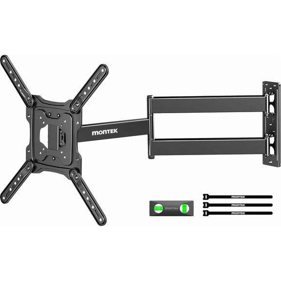monTEK Long Arm TV Wall Mount for Most 23-65 Inch TVs, 29 Inch Long Extension TV Mount Swivel and Tilt, Full Motion Wall Mount Tv Bracket Fit Max VESA 400 x 400mm, Up to 77 lbs