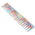 thumbnail image 4 of Wide Tooth Comb, Hair Detangling Comb Ergonomic Portable Exquisite Pattern Firm Wear Resistant Bright Color  for Home Travel for Outdoor Camping C60-7 Wide Tooth Comb, 4 of 7