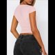 thumbnail image 5 of Camisetas Sin Mangas para Mujer, de Verano, con Cuello en V, para Salir, con Encaje Fruncido, Camisetas Casuales de Moda. Rosa M, 5 of 6