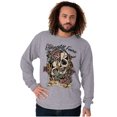 thumbnail image 5 of Erase All Fears Snake Skull Tattoo Long Sleeve TShirt Men Women Brisco Brands X, 5 of 6