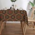 thumbnail image 3 of DouZhe Rectangular Tablecloth, Mid Century Modern Geometric Shapes Table Cloth for Kitchen Dinning Tabletop, 72" x 54" Waterproof Polyester Table Cover, 3 of 8