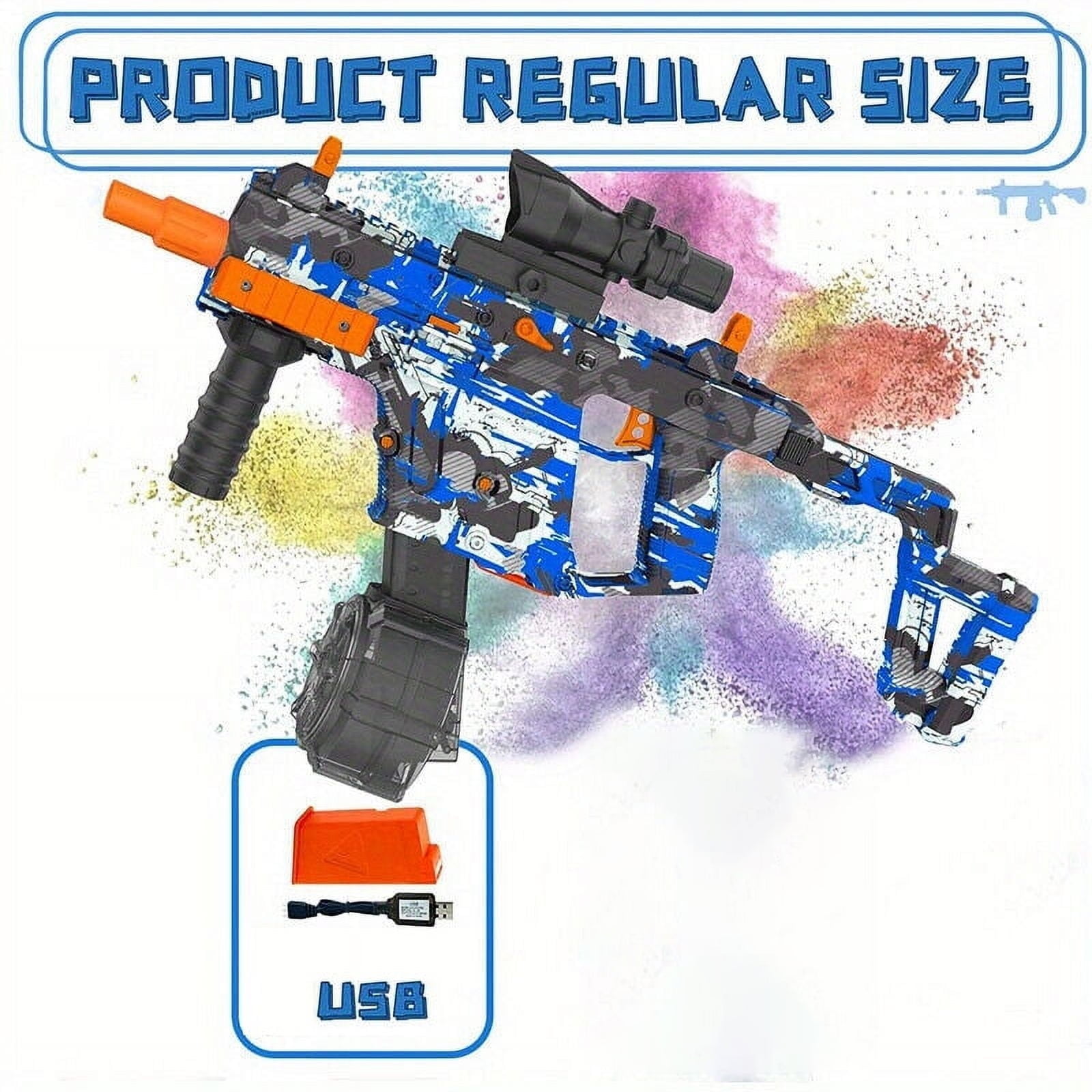 Gel Ball Blaster Ideal Gift Splatter Gel Ball Blaster for Outdoor Backyard Game Activities 14+ Years Old SY-0065