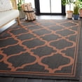 thumbnail image 4 of SAFAVIEH Machine Washable Rug Indoor/Outdoor Bermuda Collection - Bermuda Tamaya Geometric Machine Washable Indoor/Outdoor Area Rug, Charcoal/Rust, 9' x 12', 4 of 17