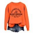 thumbnail image 4 of Venzia Women Halloween Crewneck Sweatshirt, Black Long Sleeve Pullover Top, Casual Fall Graphic Sweatshirt, 4 of 4
