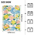 thumbnail image 2 of FORMRS 1-Subject Spiral Notebook 8" x 5" College Ruled 60 Refillable Sheet A5 Hard Cover, 2 Pack, Blue Floral Wave, 2 of 7