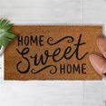 thumbnail image 6 of Home Sweet Home Door Mat 30x17 Inches, Welcome Home Mats for Front Door, Farmhouse Welcome Mat with Thick Anti-Slip PVC Backing, Coir Mat, Welcome Mat for Entryway, 6 of 7
