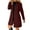 24#Wine, variant on Women Pea Coats Winter Warm Lapel Collar Single Breasted Trench Coat Business Long Jacket Overcoat Black L