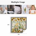 thumbnail image 5 of Cloth Napkins Set of 4 - 20x20 Inches, Sunflower Gnomes Washable Reusable Table Napkins, Spring Farmhouse Vintage Daisy Floral Leaf Soft & Absortbent Dining Napkin for Party Wedding Hotel Restaurant, 5 of 8