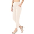 thumbnail image 1 of Womens Pleated High Rise Elastic Waist Dress Pants w/ Pockets, 1 of 7